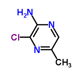 2-氨基-3-氯-5-甲基吡嗪结构式