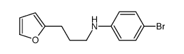 4-bromo-N-[3-(furan-2-yl)propyl]aniline Structure