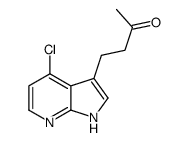 4-(4-氯-1H-吡咯并[2,3-B]吡啶-3-基)-2-丁酮结构式