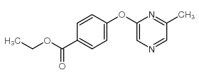 4-[((6-甲基吡嗪-2-基)氧基]苯甲酸乙酯结构式