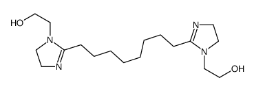2-[2-[8-[1-(2-hydroxyethyl)-4,5-dihydroimidazol-2-yl]octyl]-4,5-dihydroimidazol-1-yl]ethanol Structure