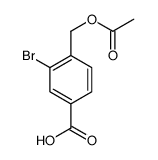 4-[(acetyloxy)Methyl]-3-bromobenzoic acid Structure