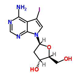 7-脱氮-7-碘-2'-脱氧腺苷结构式