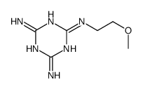 2-N-(2-methoxyethyl)-1,3,5-triazine-2,4,6-triamine Structure