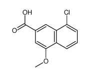 8-氯-4-甲氧基-2-萘羧酸结构式