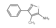 4-甲基-3-苯基异噻唑-5-胺结构式