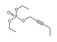phosphoric acid diethyl ester pent-2-ynyl ester Structure