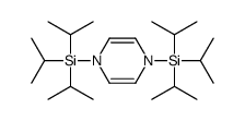 tri(propan-2-yl)-[4-tri(propan-2-yl)silylpyrazin-1-yl]silane结构式