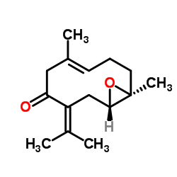 吉马酮-4,5-环氧化物结构式