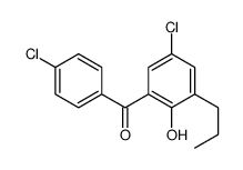 (5-chloro-2-hydroxy-3-propylphenyl)-(4-chlorophenyl)methanone Structure