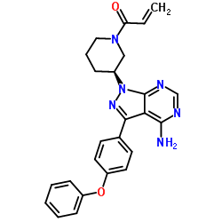 (S)-1-(3-(4-氨基-3-(4-苯氧基苯基)-1H-吡唑并[3,4-d]嘧啶-1-基)哌啶-1-基)丙-2-烯 -1-酮(伊布替尼/依鲁替尼杂质)结构式