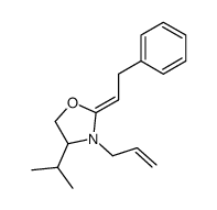 (Z)-3-allyl-4-isopropyl-2-(2-phenylethylidene)oxazolidine结构式
