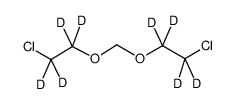 双(2-氯乙氧基)甲烷-D8结构式