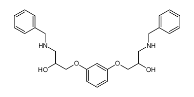 2-Propanol, 1,1'-[1,3-phenylenebis(oxy)]bis[3-[(phenylmethyl)amino]结构式