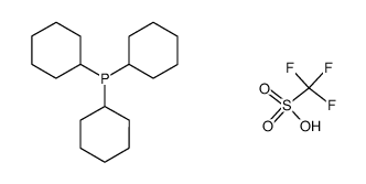 三环己基鏻三氟甲磺酸盐结构式