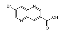 7-溴-1,5-萘啶-3-羧酸结构式