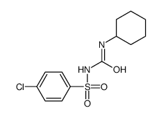 1-((p-Chlorophenyl)sulfonyl)-3-cyclohexylurea Structure