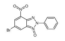 6-bromo-4-nitro-2-phenyl-2H-benzotriazole 1-oxide结构式