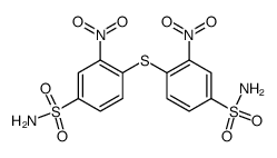 3,3'-dinitro-4,4'-sulfanediyl-bis-benzenesulfonic acid diamide Structure