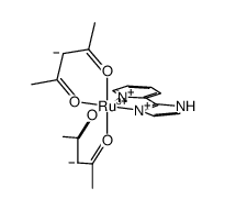 [Ru(2,4-pentanedionato)2(2-(2'-pyridyl)imidazole)](1+)结构式