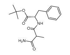 N-[(R,S)-2-(aminocarbonyl)-1-oxopropyl]-L-phenyl alanine tert-butyl ester Structure