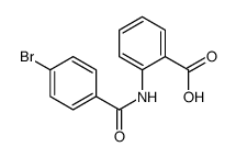 2-[(4-溴苯甲酰基)氨基]苯甲酸结构式
