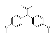 1,1-bis(4-methoxyphenyl)propan-2-one结构式