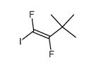 (1Z)-1,2-二氟-1-碘-3,3-二甲基-1-丁烯结构式