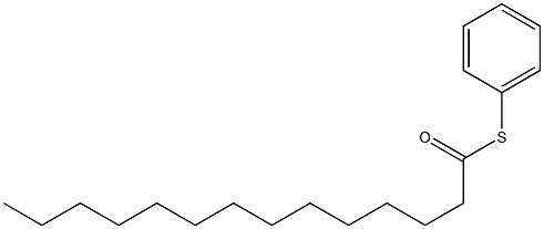 Tetradecanethioic acid, S-phenyl ester Structure