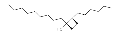 (1S,2R)-2-hexyl-1-nonylcyclobutanol结构式