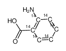 2-aminobenzoic acid, [ring-14c(u)] Structure