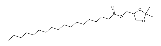 (+/-)-2,2-dimethyl-1,3-dioxolan-4-ylmethyl n-octadecanoate Structure