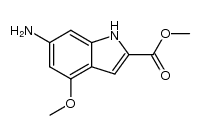 2-methoxycarbonyl-4-methoxy-6-aminoindole Structure