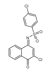 4-chloro-N-(3-chloro-4-oxonaphthalen-1(4H)-ylidene)benzenesulfonamide结构式