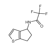 2,2,2-trifluoro-N-(5,6-dihydro-4H-cyclopenta[b]thiophen-4-yl)acetamide Structure