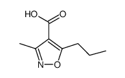 3-Methyl-5-Propyl-1,2-Oxazole-4-Carboxylic Acid Structure