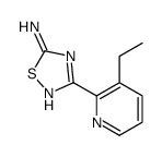3-(3-乙基吡啶-2-基)-1,2,4-噻二唑-5-胺结构式