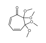 2,2,3,3-tetramethoxycyclohepta-4,6-dienone结构式
