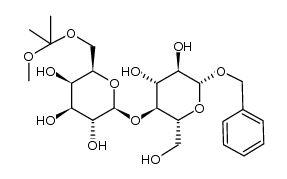 benzyl 6'-O-(methoxydimethyl) methyl β-lactoside结构式
