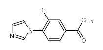 3-溴-4-(1-咪唑基)苯乙酮结构式