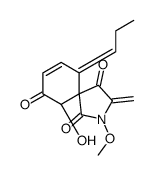 (5R,6Z,10S)-10-hydroxy-2-methoxy-3-methylidene-6-propylidene-2-azaspiro[4.5]dec-7-ene-1,4,9-trione结构式