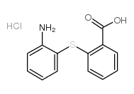 2-[(2-氨基苯基)硫代]苯甲酸盐酸盐结构式