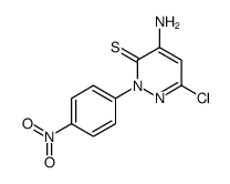 4-Amino-6-chloro-2-(4-nitrophenyl)-3(2H)pyridazinethione structure