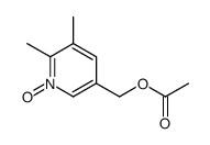 5-Acetoxymethyl-2,3-dimethylpyridine N-oxide structure