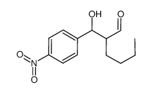 2-[1-hydroxy-(4-nitrophenyl)methyl]hexanal结构式