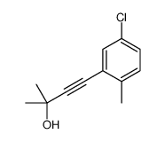4-(5-氯-2-甲基苯基)-2-甲基-3-丁炔-2-醇结构式