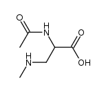 2-乙酰氨基-3-(甲基氨基)丙酸结构式
