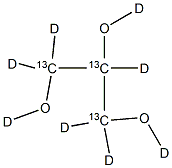 Glycerol13C3, d8 Structure