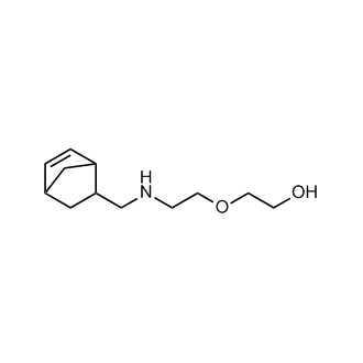 2-(2-((双环[2.2.1]庚-5-烯-2-基甲基)氨基)乙氧基)乙-1-醇结构式