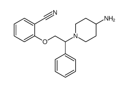 2-[2-(4-氨基-哌啶-1-基)-2-苯基-乙氧基]-苯甲腈结构式